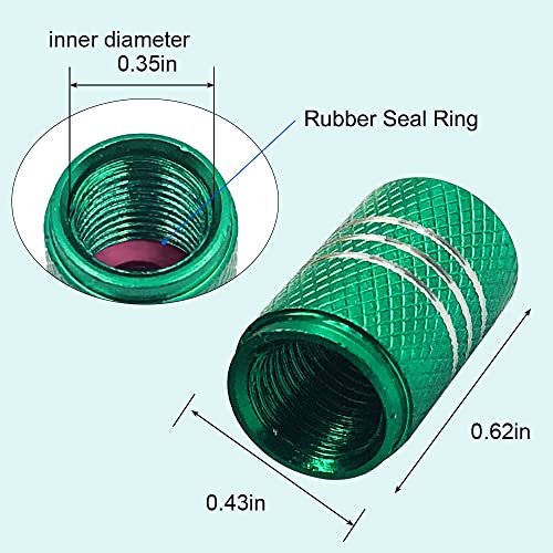 FineGood 36 PCS Tire Valve Stem Caps, FineGood Aluminium Tire Valve Cap Universal Valve Stem Covers Tire Caps for Cars, Bikes, Trucks, SUVS, Motorcycles - Image 5