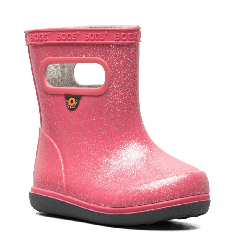 BOGS Skipper II - Glitter Girls' Infant-Toddler Boot, 7 M US Toddler, Pink - Image 1