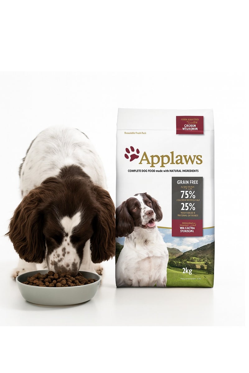 آبلاوس أبلاوز طعام كلاب جاف بالغ للسلالات الصغيرة والمتوسطة – بالدجاج واللحم، خالٍ من الحبوب، 75% لحم و25% خضار، مكونات طبيعية مع أوميغا 3 و6، بروبيوتيك، DHA، جلوكوزامين وكوندرويتين - Image 2