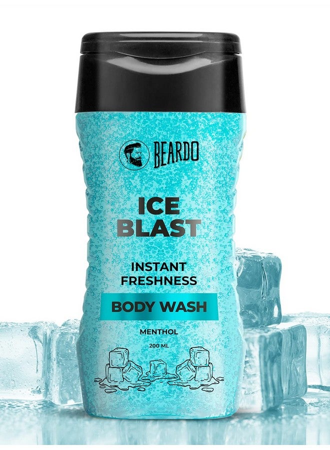 BEARDO Beardo Ice Blast Body Wash For Men 200ml | Refreshing Menthol Cooling Instant Icy Cool Freshness Body Wash | Shower Gel For Summer Heat | For Skin Dryness - Image 1