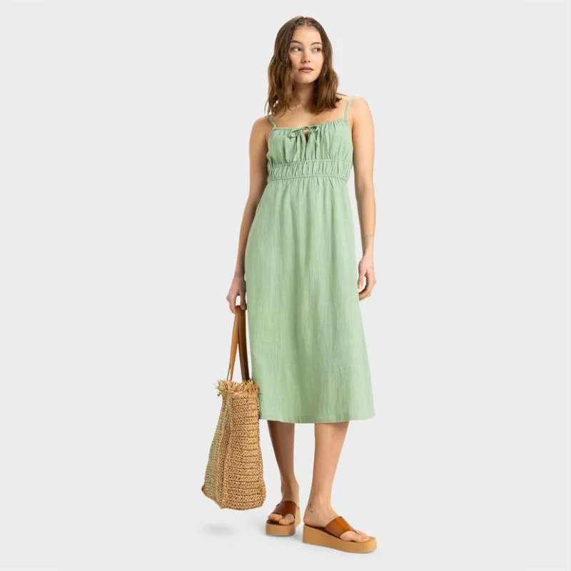 Roxy Rosie Skies Slub Midi Dress - Women