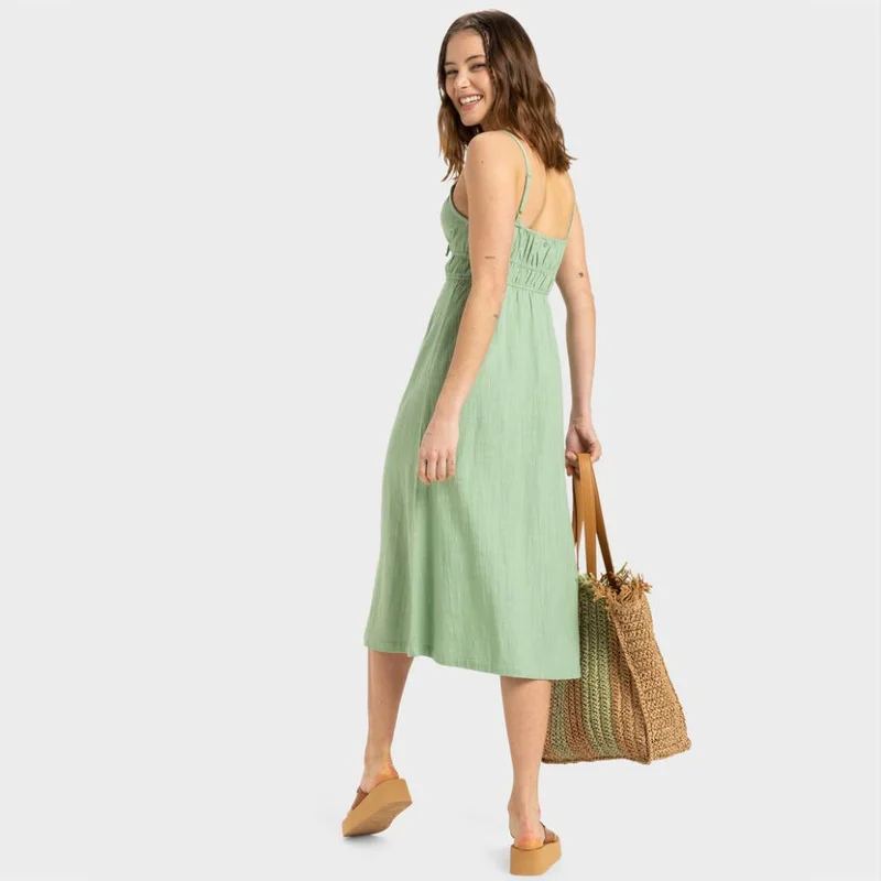 Roxy Rosie Skies Slub Midi Dress - Women