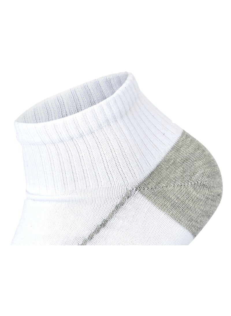 SAM SOCKS Men Set Of 3 Cotton Lycra L-Shape Socks White 41-46 EU - Image 4