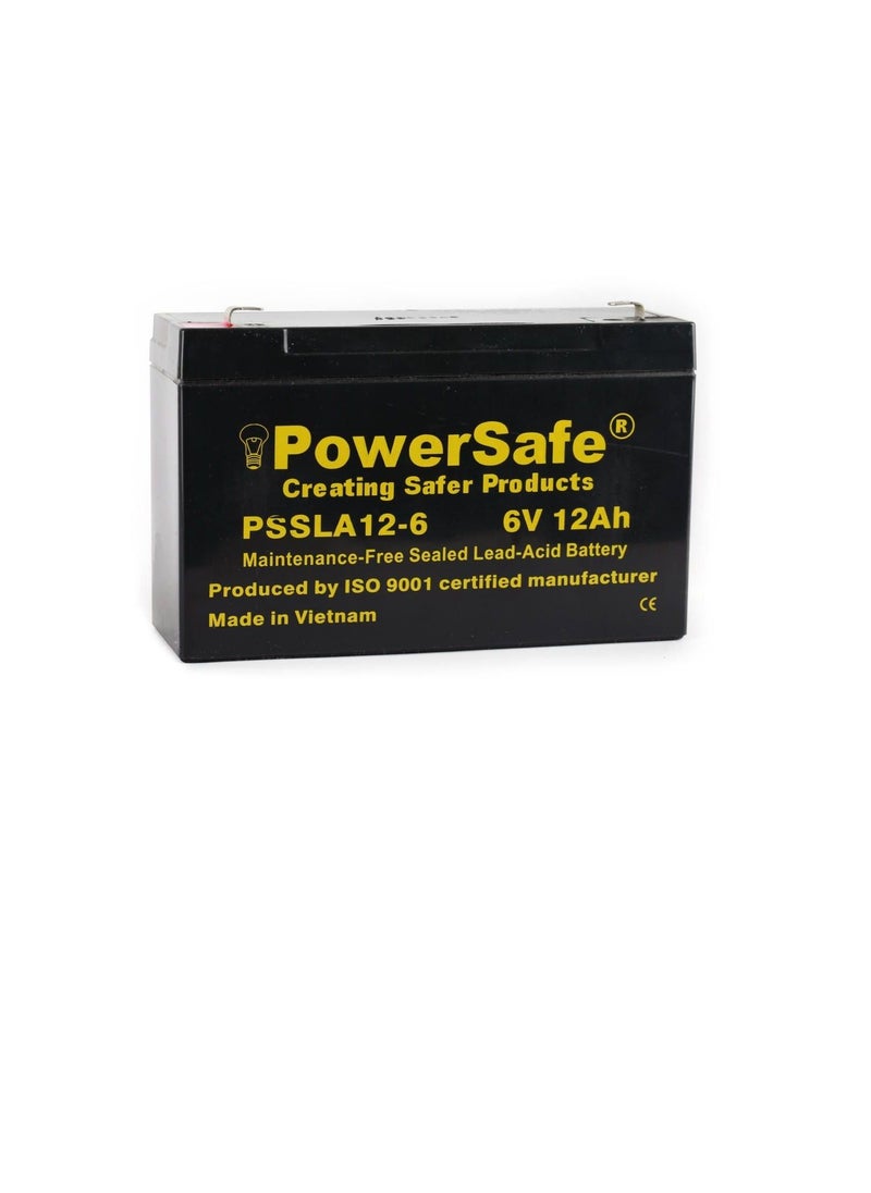 Powersafe PowerSafe Sealed Lead Acid Battery 6V-12Ah PSSLA 12-6  - Image 2