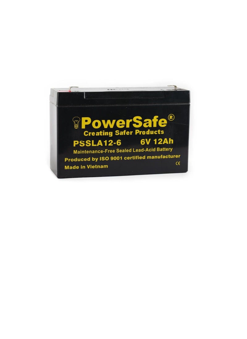 Powersafe PowerSafe Sealed Lead Acid Battery 6V-12Ah PSSLA 12-6  - Image 3