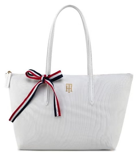 Tommy Hilfiger Women's Tote Bags, Classic Fashion Versatile Signature Tape Large Capacity Shoulder Bag Handbag for Travel, Work, Gym,