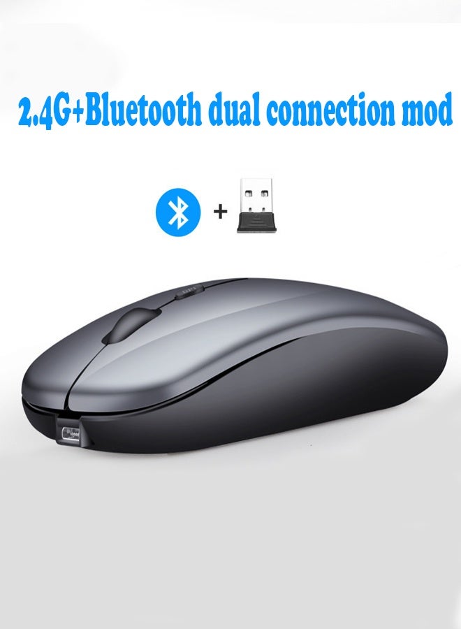 Rechargeable Bluetooth Mouse for MacBook/MacBook air/Pro/iPad, Wireless Mouse for Laptop/Notebook/pc/iPad/Chromebook - Image 1