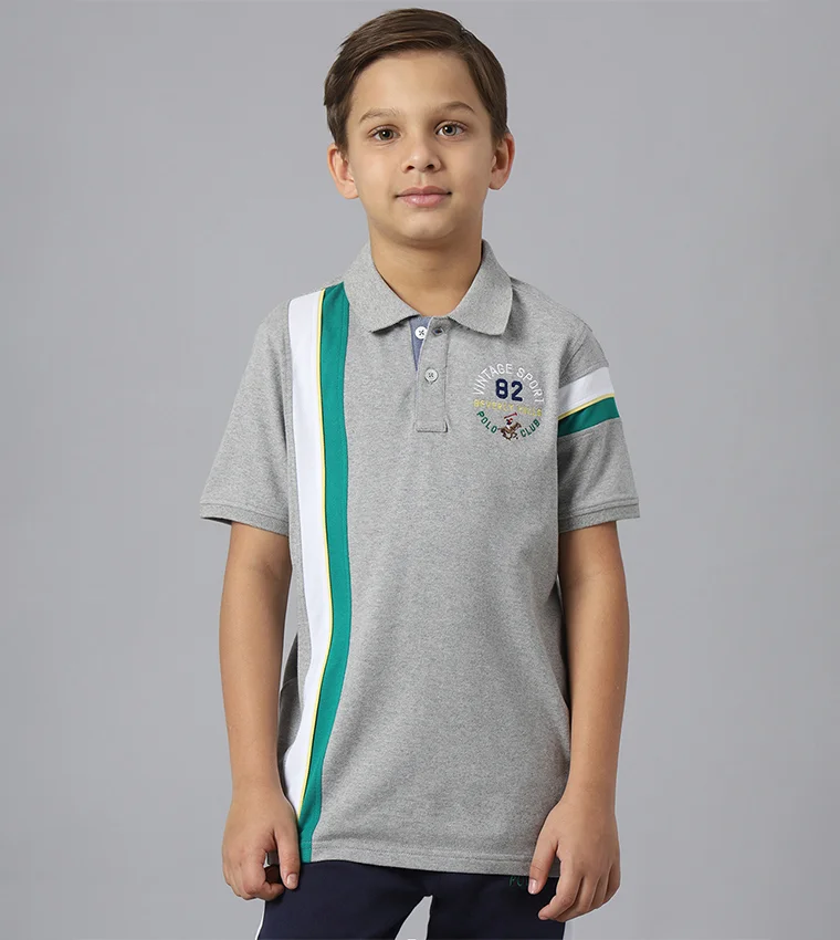 BEVERLY HILLS POLO CLUB Printed Polo T-Shirt