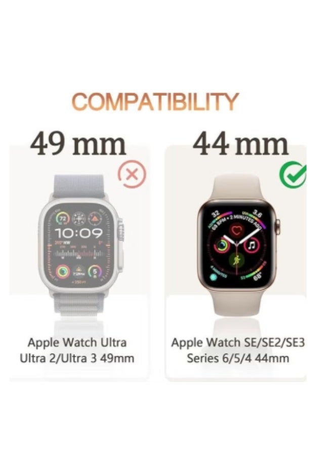 حالة واقية متوافقة مع Apple Watch SE 3/SE 2/SE 44mm مع غشاء حماية شاشة مقاوم للخدش لسلسلة iWatch 6/5/4 44mm مع حماية كاملة من PC الصلب وغطاء شاشة عالي الدقة حساس للمس - Image 5