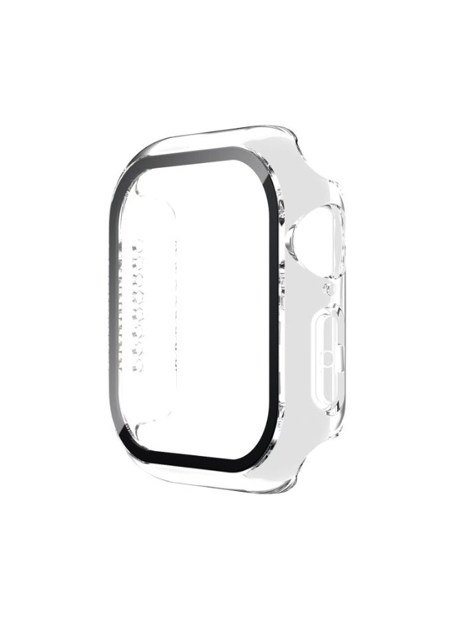 حالة واقية متوافقة مع Apple Watch SE 3/SE 2/SE 44mm مع غشاء حماية شاشة مقاوم للخدش لسلسلة iWatch 6/5/4 44mm مع حماية كاملة من PC الصلب وغطاء شاشة عالي الدقة حساس للمس - Image 1