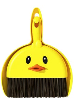 Generic Small Handheld Broom and Dustpan Set with Soft Bristles, Cartoon Design, for Cleaning Keyboards, Desktops, Kitchen, Office, Car, and Pet Hair Debris, multicolour  - Image 1