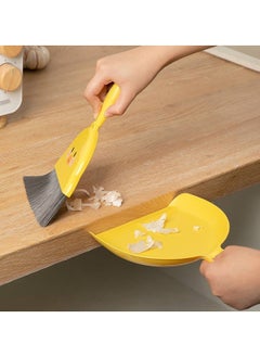 Generic Small Handheld Broom and Dustpan Set with Soft Bristles, Cartoon Design, for Cleaning Keyboards, Desktops, Kitchen, Office, Car, and Pet Hair Debris, multicolour  - Image 3