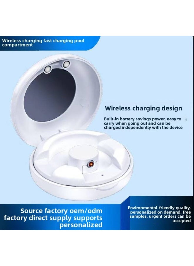 Generic Smart Health Ring Magnetic Fast Charging Bin Smart Ring Heart Rate Ring Charging Bin-Color:White  - Image 2