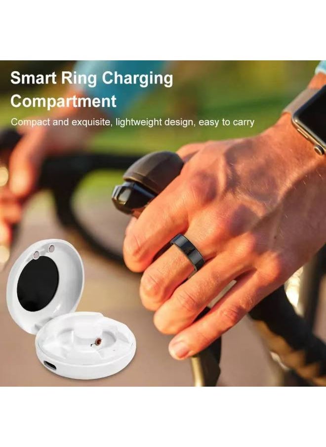Generic Smart Health Ring Magnetic Fast Charging Bin Smart Ring Heart Rate Ring Charging Bin-Color:White  - Image 4