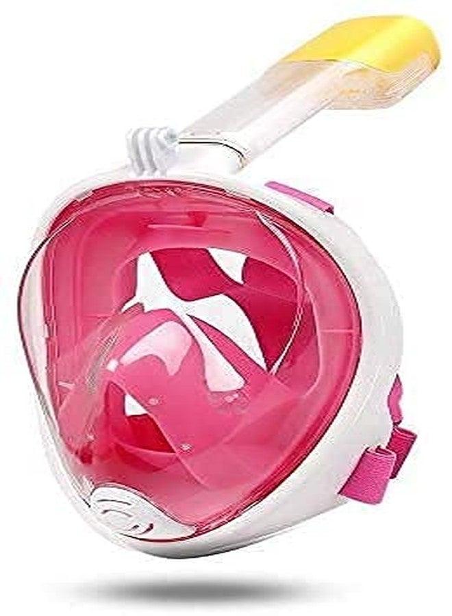 Olpad قناع غطس كامل الوجه من أولباد مع حامل كاميرا قابل للفصل، قناع غطس بانورامي 180 درجة مضاد للضباب والتسرب مع نظام تنفس آمن للبالغين والأطفال (متعدد المقاسات) (كبير/كبير جدًا) - Image 5