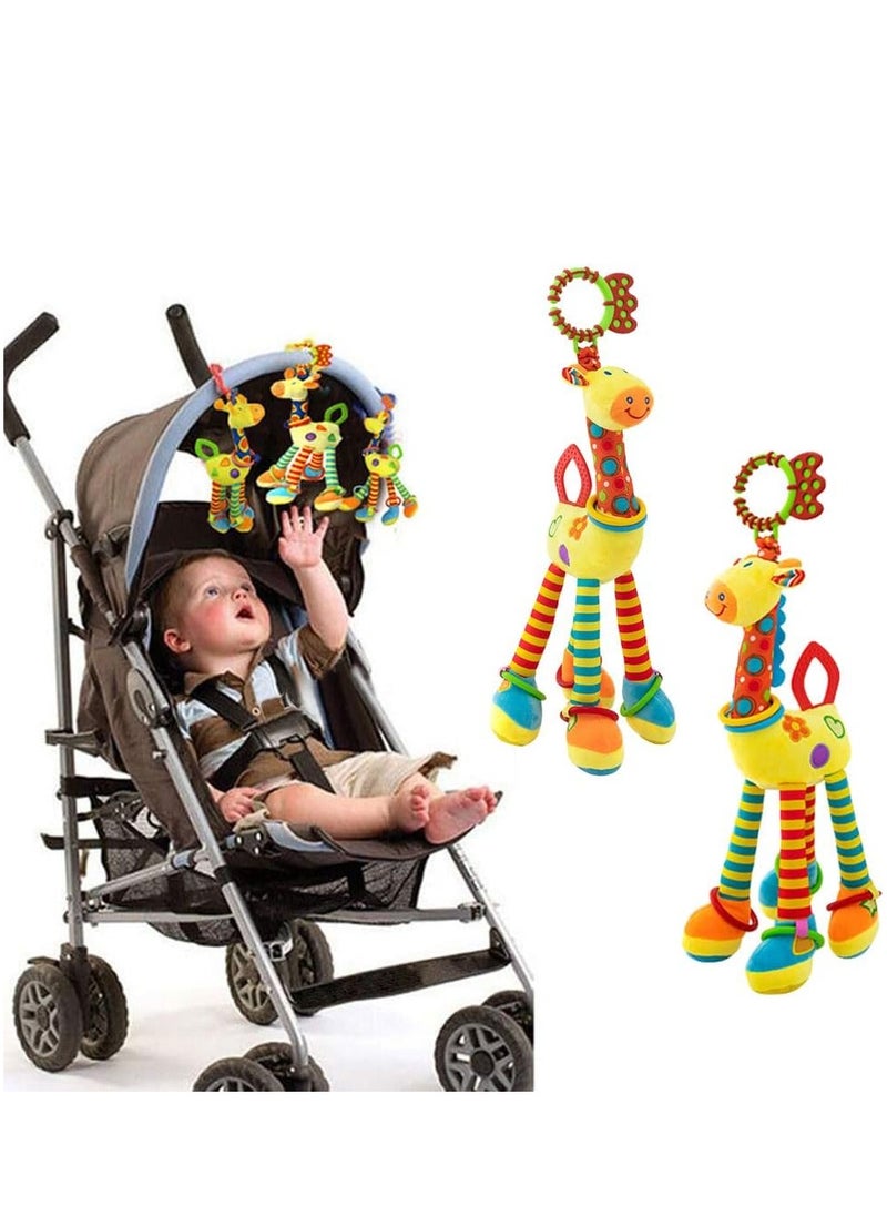 Rightsure Baby crib hanging rattle toys, soft hanging squeaky rattle toy car  - Image 2