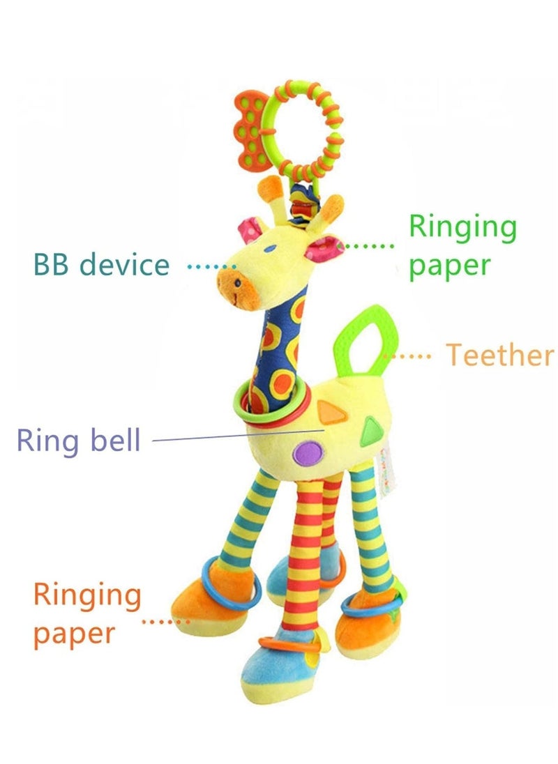 Rightsure Baby crib hanging rattle toys, soft hanging squeaky rattle toy car  - Image 3