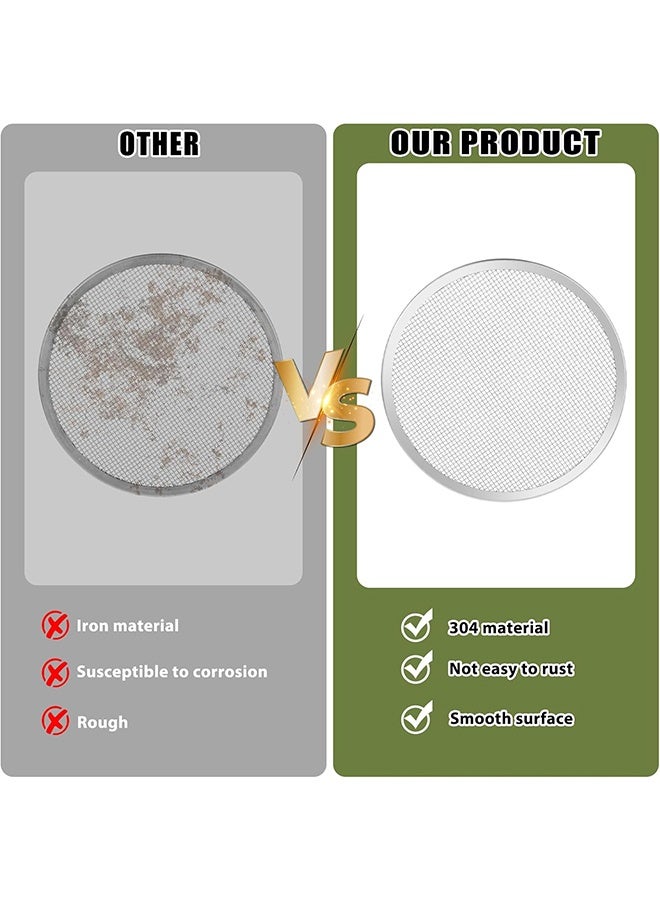 5 Pack Stainless Steel Screen Filter Strainer Lid for 86mm Wide Mouth Mason Jar, Sprouting Lids, Mason Jar Sprouting Lids, Regular Mouth Mesh Bean Sprout Sieve Lids for Bean, Alfalfa, Broccoli - Image 5