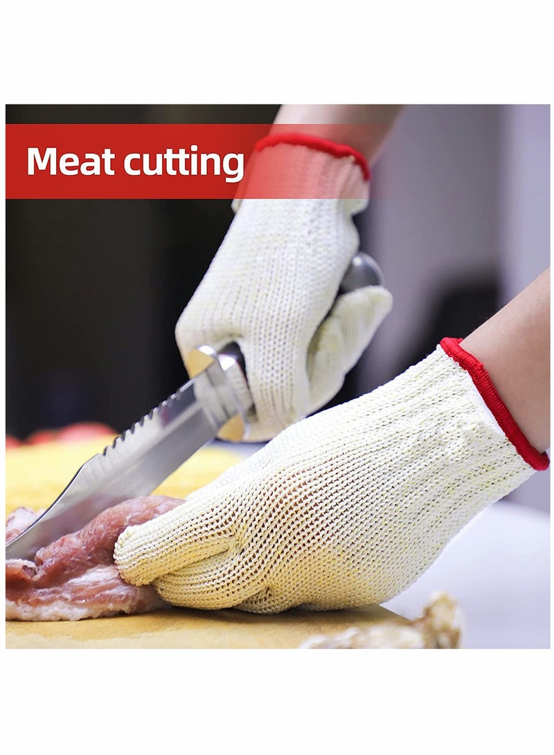 SOLARAE Level 8 Cut Resistant Gloves for Kitchen Use - Food Grade Mandoline Slicing, Meat Cutting, and Oyster Shucking Gloves (XL) - Reliable Protection for Safe Food Preparation. - Image 4