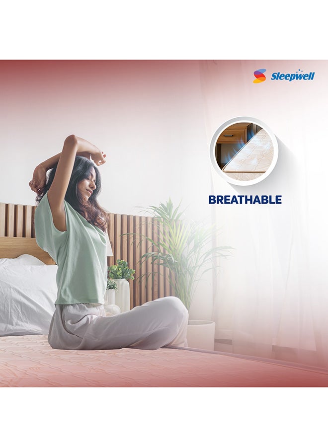 Sleepwell Utsav Comfort Classic Mattress| Breathable Medium Firm|Integrated Neem Fresche Technology | Quiltec & Resitec Foam For Back Support | 200x90x17.5 - Image 3
