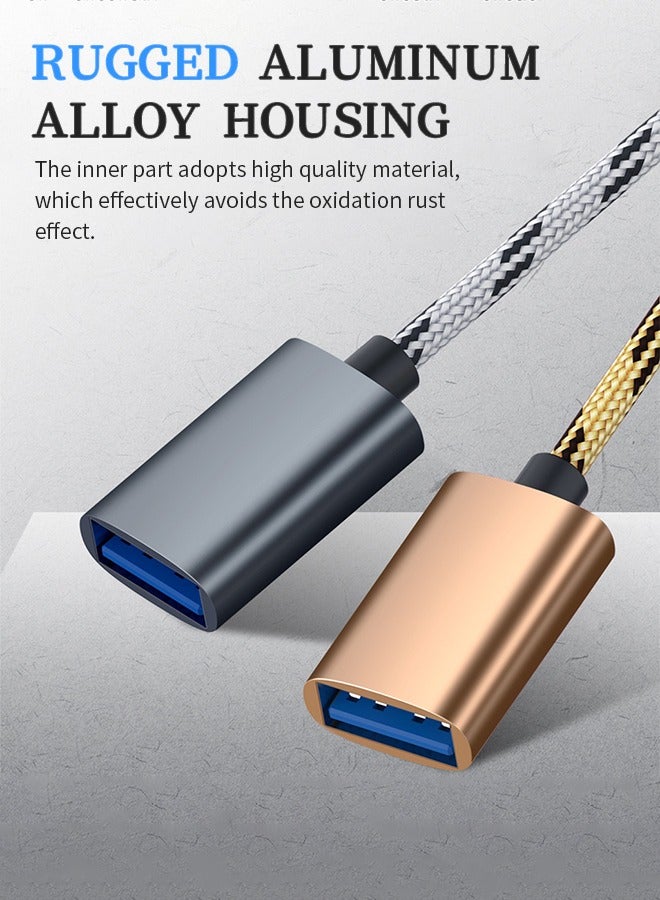 2-in-1 OTG USB C/Micro to USB 3.0 Adapter, Compatible with MacBook Pro, Android Samsung, Tablets  - Image 5