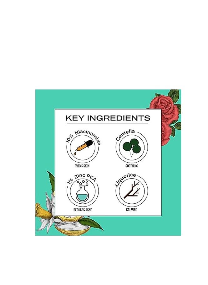 Dr. Sheth's Centella & 10% Niacinamide Face Serum| For Acne Scars, Acne Marks, Redness & Skin Irritation | Lightweight & Quick-Absorbing | Fades Discoloration & Improves Skin Texture | For All Skin Types | 30 ml - Image 2