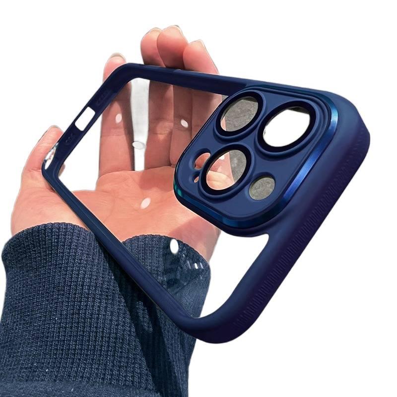غطاء واقي | تغطية كاملة | أزرق | سيليكون | قبضة مضادة للانزلاق | مقاوم للصدمات لـ iPhone 13 - Image 1