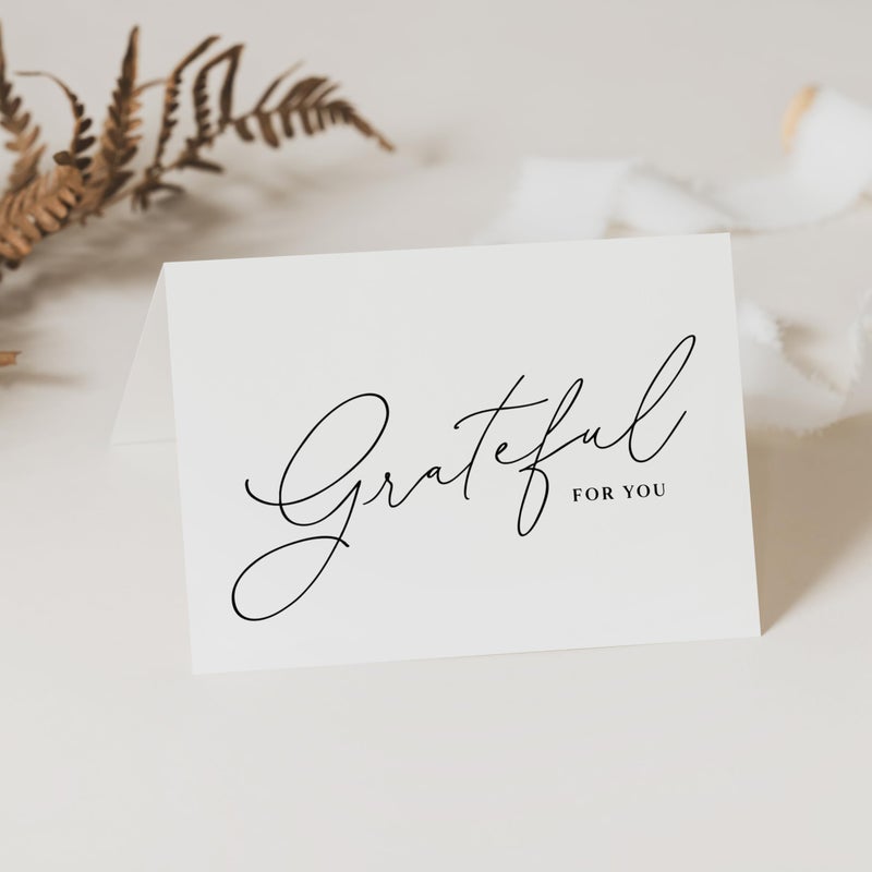 ThreeKin Collective ThreeKin Thank You Cards with Envelopes - 25-Pack Folded 3.5 x 5" Cards for Weddings, Business, Holidays, Graduations & More | All-Occasion Stationery | Heavyweight Matte Cardstock, Blank Inside - Image 4