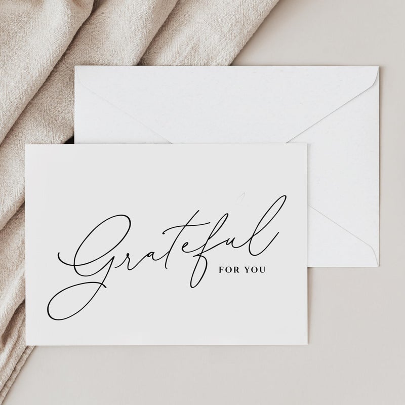 ThreeKin Collective ThreeKin Thank You Cards with Envelopes - 25-Pack Folded 3.5 x 5" Cards for Weddings, Business, Holidays, Graduations & More | All-Occasion Stationery | Heavyweight Matte Cardstock, Blank Inside - Image 3