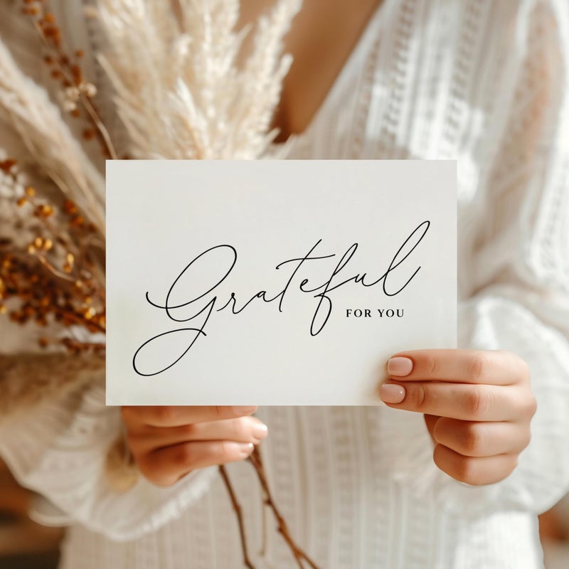 ThreeKin Collective ThreeKin Thank You Cards with Envelopes - 25-Pack Folded 3.5 x 5" Cards for Weddings, Business, Holidays, Graduations & More | All-Occasion Stationery | Heavyweight Matte Cardstock, Blank Inside - Image 5