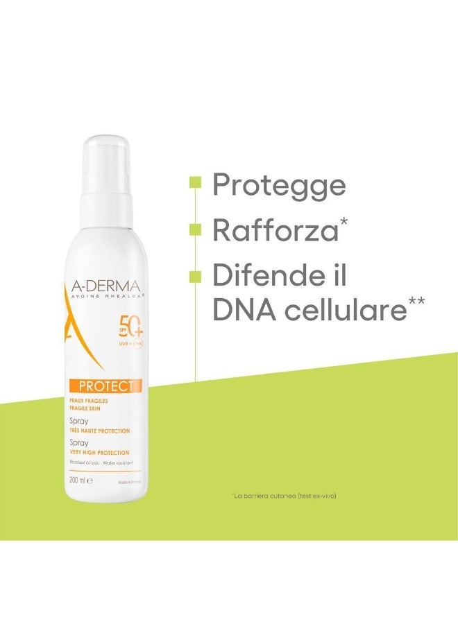A-Derma Protect Spray SPF50+ 200ml - Image 2