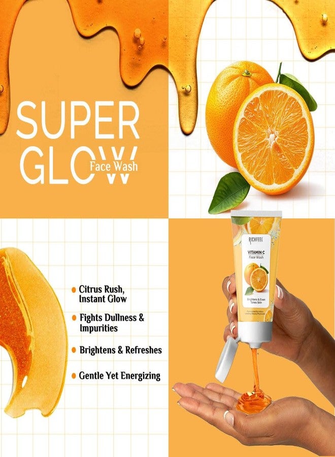 Richfeel Vitamin C Face Wash | 100gm | Antioxidant-Rich Cleanser for Radiant, Firm & Youthful Skin | Boosts Collagen & Fights Toxins | For All Skin Types (Pack of 2) - Image 5