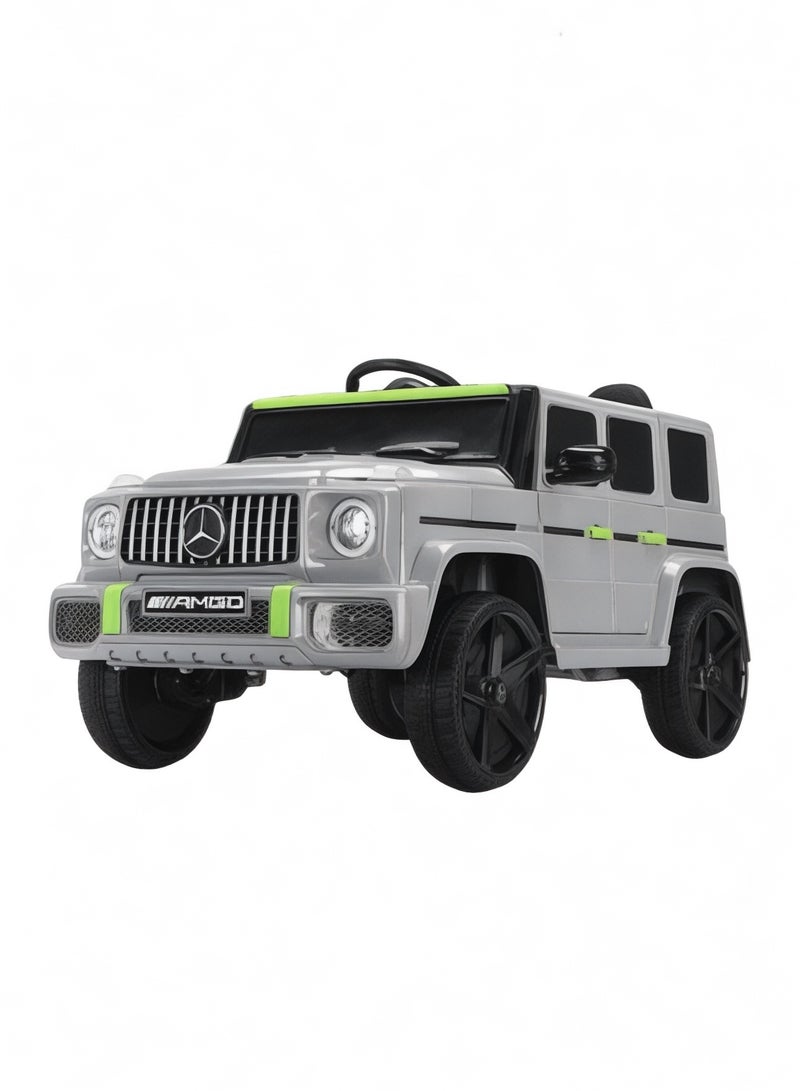 Kids Electric Jeep Car with 12V Battery and 380W Dual Motors, Remote Control, Interactive Lights with Music, Openable Doors, and Great Entertainment Features