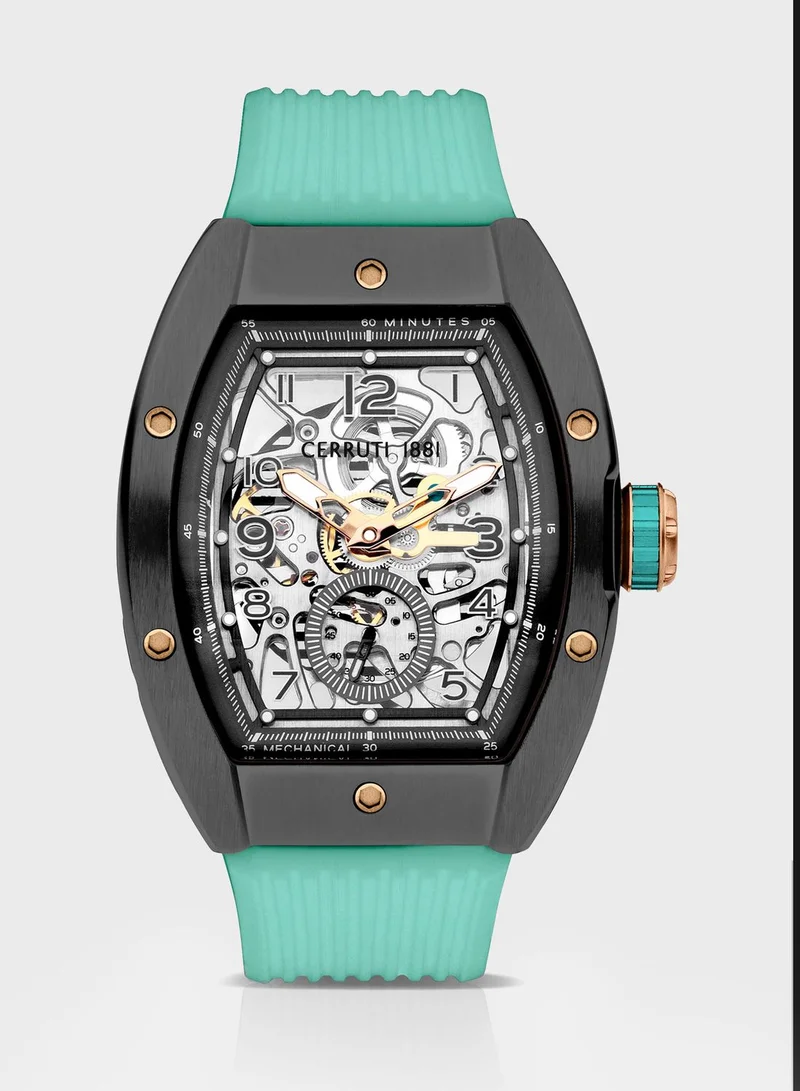 CERRUTI 1881 Silicone Strap Analog Watch