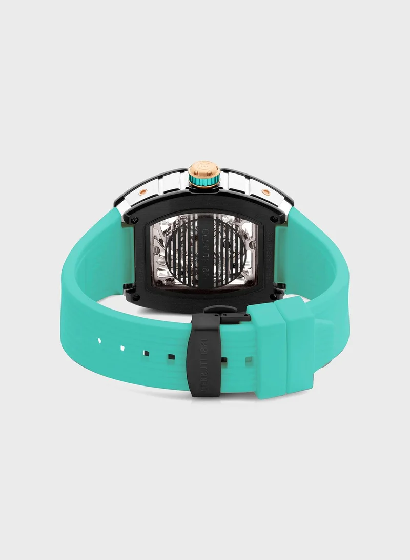 CERRUTI 1881 Silicone Strap Analog Watch