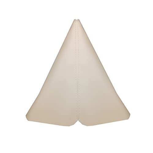 BaiyoouAuto Universal Car Shift Knob Boot Dust Cover, Shift Boot Cover, Made of Pu Leather with Khaki Seams (Khaki) - Image 3