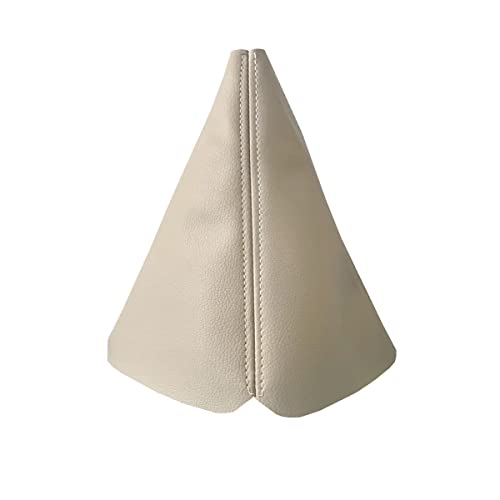 BaiyoouAuto Universal Car Shift Knob Boot Dust Cover, Shift Boot Cover, Made of Pu Leather with Khaki Seams (Khaki) - Image 1
