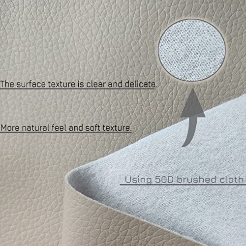 BaiyoouAuto Universal Car Shift Knob Boot Dust Cover, Shift Boot Cover, Made of Pu Leather with Khaki Seams (Khaki) - Image 5