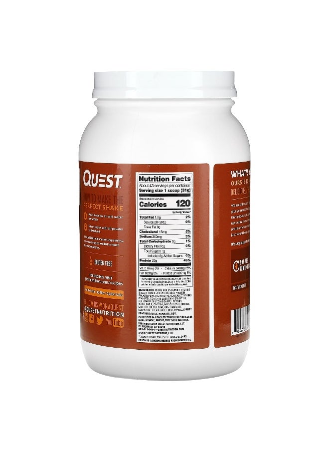 QUEST NUTRITION Quest Nutrition, Protein Powder, Peanut Butter, 3 lbs (1.36 kg)  - Image 2