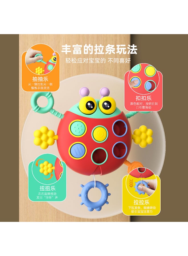 CJ Hot Baby Early Childhood Education Puzzle Soft Glue Soothing Cartoon Ladybug Lala Finger Grip Toy - Image 2