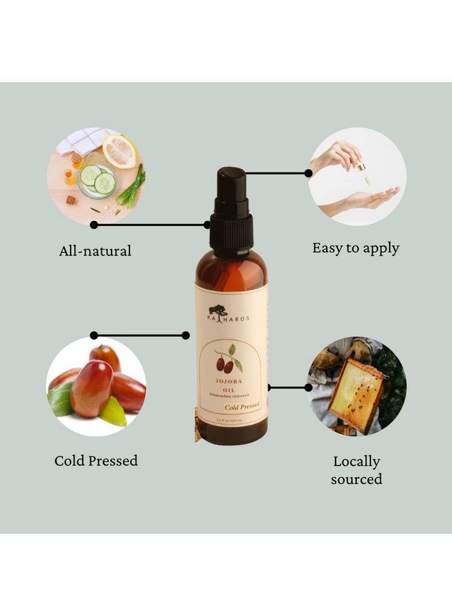 Katharos 100% Pure & Natural Jojoba Oil - Cold Pressed, Unrefined, Natural Moisturizer for Skin, Hair, and Nails - Image 2