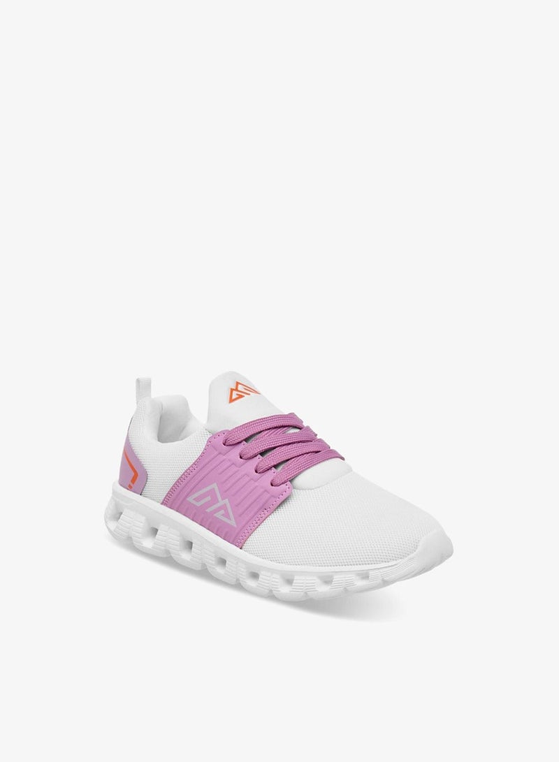 Oaklan by Shoexpress Girls Logo Detail Sports Shoes with Lace-Up Closure - Image 2