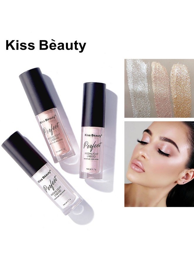 Kiss Beauty Glitter concealer liquid foundation eyeliner, metallic glitter eye shadow, long-lasting waterproof facial lip art, suitable for party festival makeup 01#  - Image 5