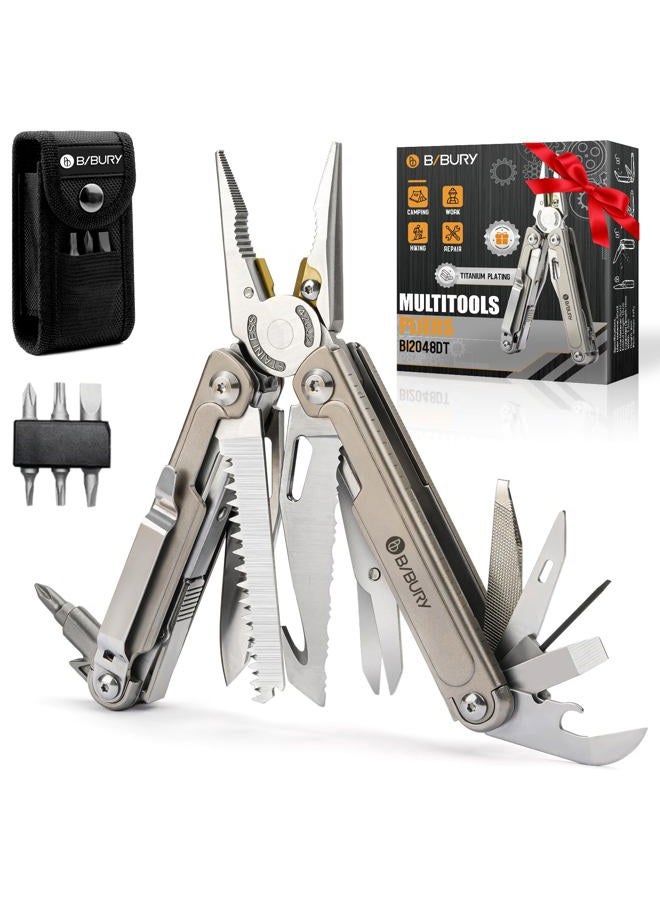 BIBURY Multitool Pliers Titanium BI2048DT - Image 1