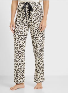 Ginger Long Sleeves T-Shirt & Leopard Pyjama Pj Set  - Image 4