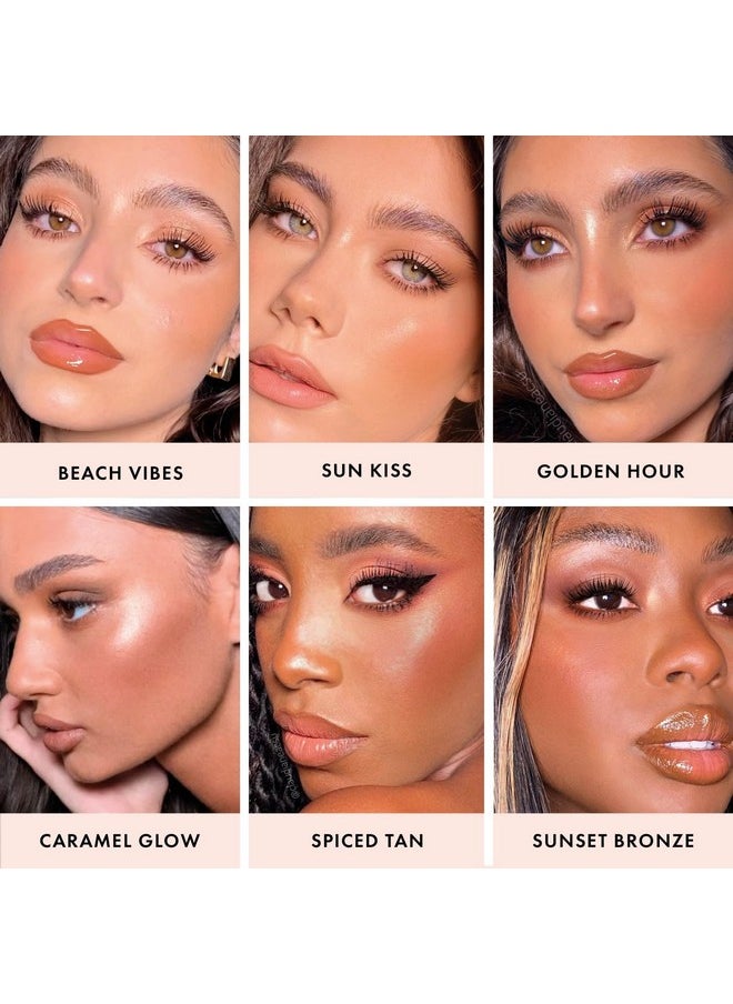 ICONIC LONDON Sheer Bronze | Lightweight Liquid Buildable Bronzer, Cruelty Free, Vegan Makeup, (Golden Hour) 0.42 Fl Oz  - Image 5