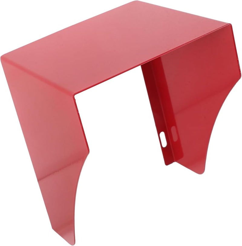 Red Quick Install Rain Cover For Emergency Stop Button Iron Material 15X15X12CM - Image 1