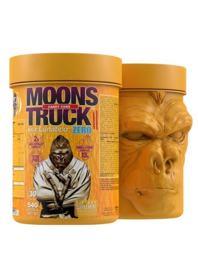 zoomad labs - Moonstruck II Zero - Stimulant-Free Pre-Workout Powder with 13g Nitric Oxide, Candy Coke, 540g, 30 Servings - Image 1