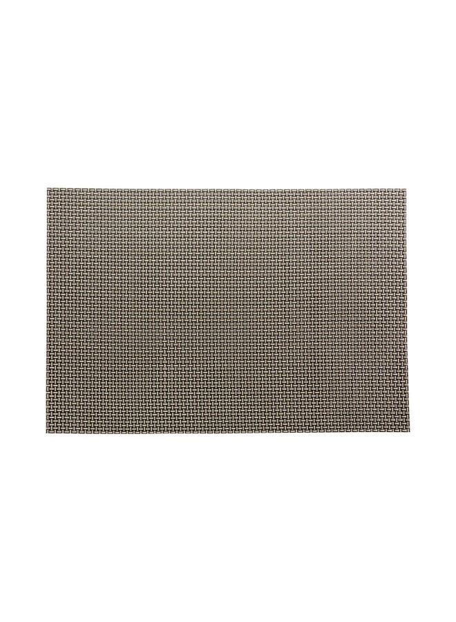 Restaurantware Amalfi 16 x 12 Inch Plastic Placemats, Set Of 6 Basketweave Outdoor Placemats - Heat Tolerant, No Stain, Cobblestone Vinyl Table Placemats, Waterproof, Easy To Clean - Image 1