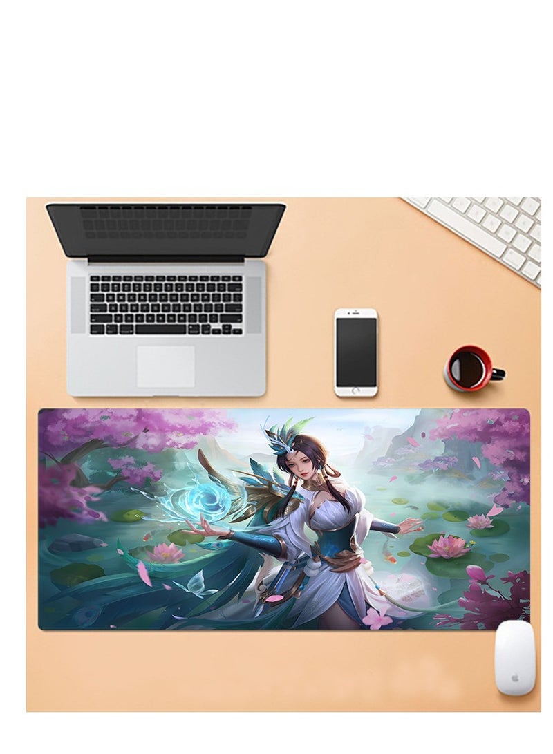 Y&D Large Mouse Pad Extended Esports Games Gaming Mouse Pad Non-Slip Rubber Base Mouse pad Office Desk Mat Smooth Cloth Surface Keyboard Mouse Pads for Computers 800 X300 X 3mm - Image 1